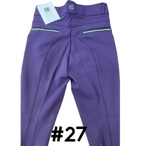 KL Select Gabrielle 24R KP Purple/Black Riding Breeches